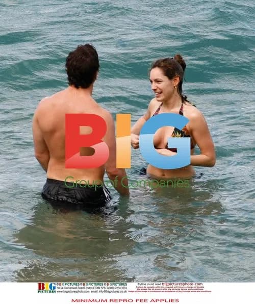 Kelly Brook and Danny Cipriani at Caribbean Beach
