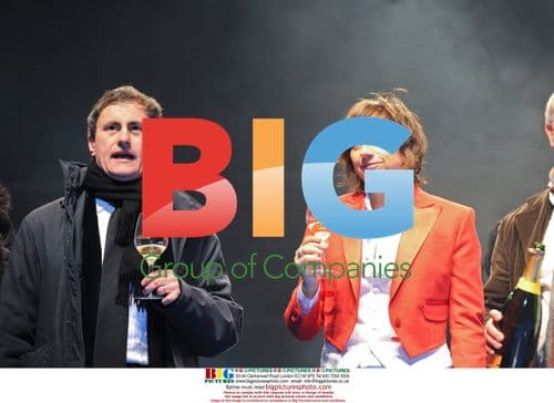 Mayor Alemanno and Singer Nannini at Rome New Year's Concert