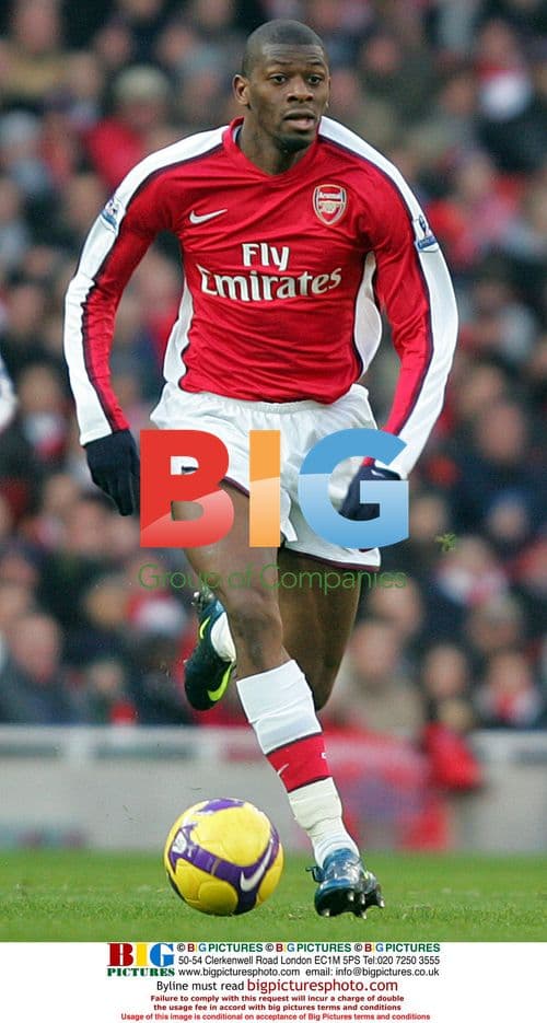 Arsenal midfielder Abou Diaby in action