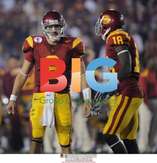 USC Trojans' Sanchez and Williams at Rose Bowl