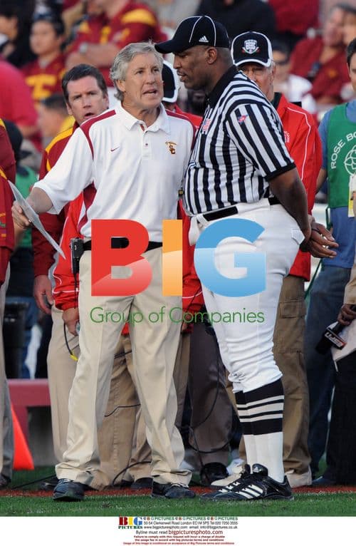 Pete Carroll Argues Call at Rose Bowl