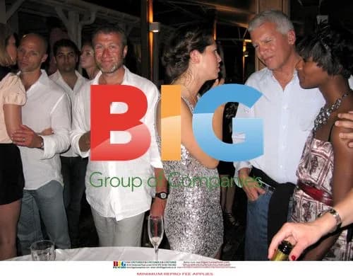 Roman Abramovich and Dasha Zhukova at Gagosian Beach Party