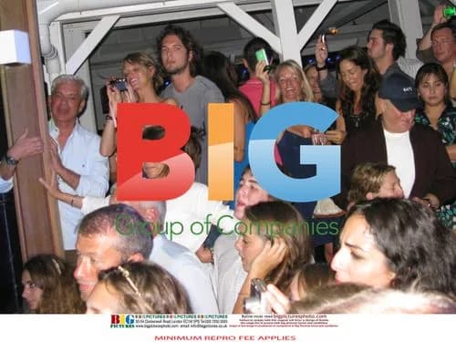 Roman Abramovich and Ron Perelman at Gagosian Beach Party