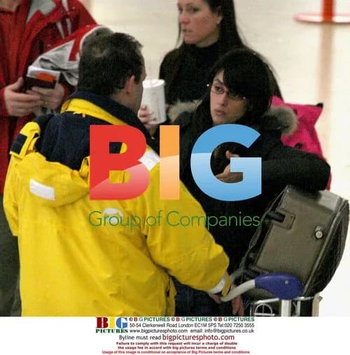 Javier Bardem and Penelope Cruz at Geneva Airport