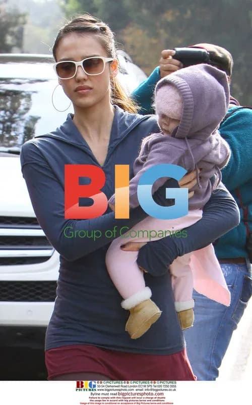 Jessica Alba and Family at Beverly Hills Park
