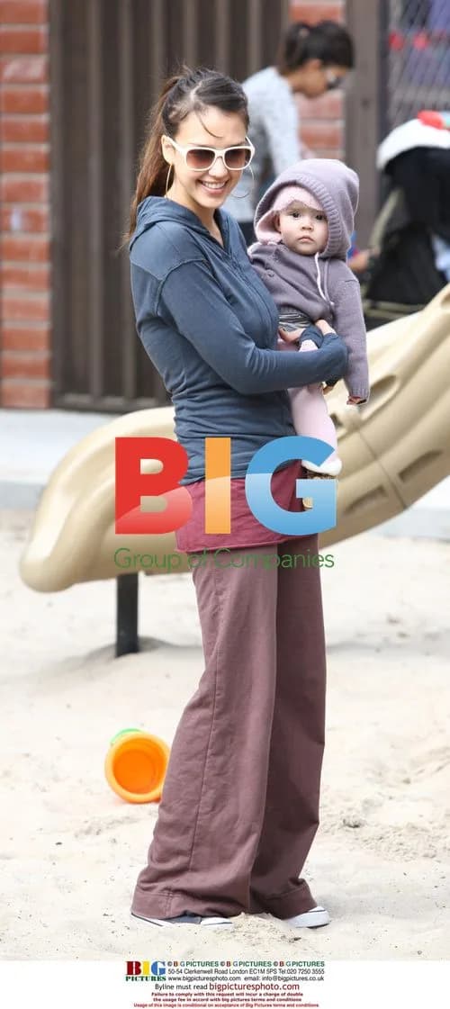 Jessica Alba with baby Honor in Los Angeles