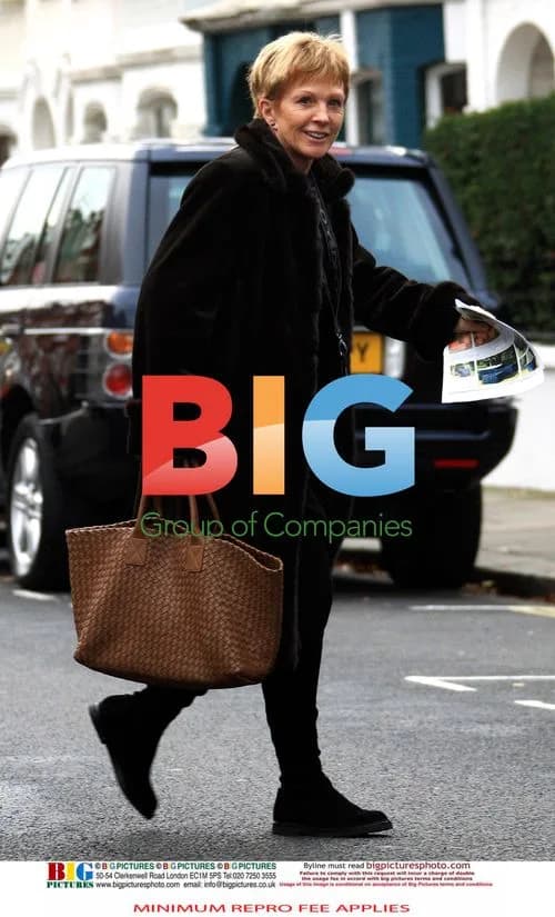 Anne Robinson out shopping with her dog