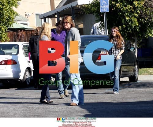 Miley Cyrus and family attend Church in Los Angeles