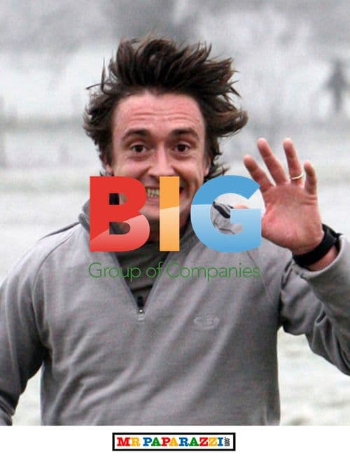 Richard Hammond runs in frosty field race