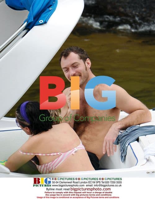 Jude Law and Sadie Frost with kids in Brazil