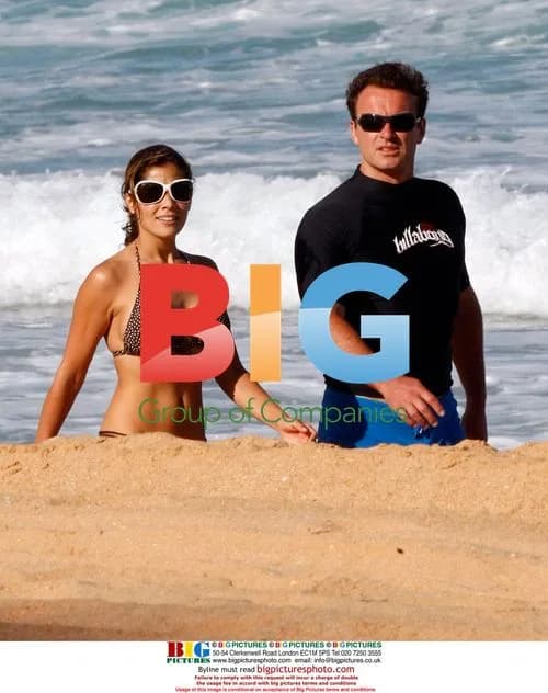 Julian McMahon and girlfriend Kelly Paniagua at Palm Beach