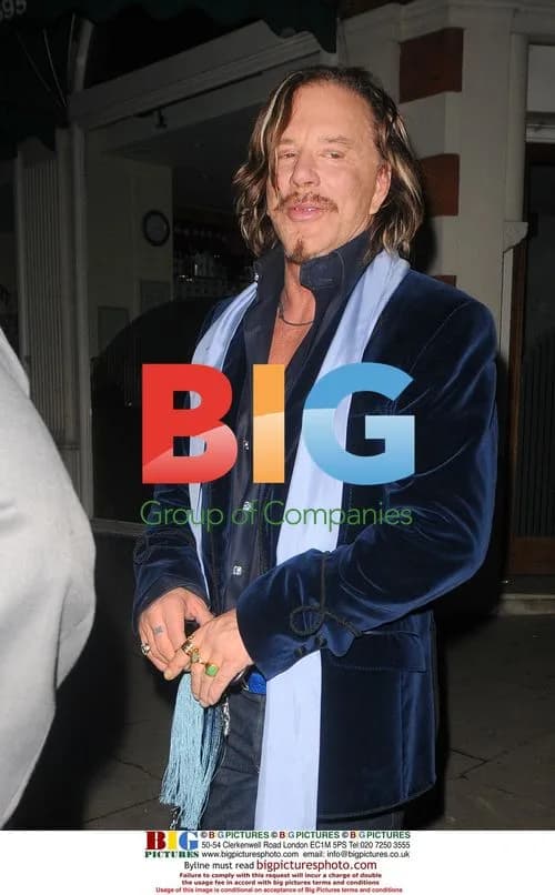 Mickey Rourke at The Wrestler after party