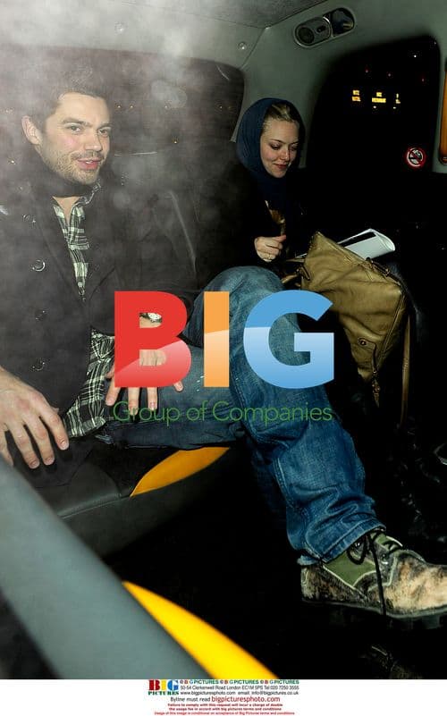 Dominic Cooper and Amanda Seyfried leave London club