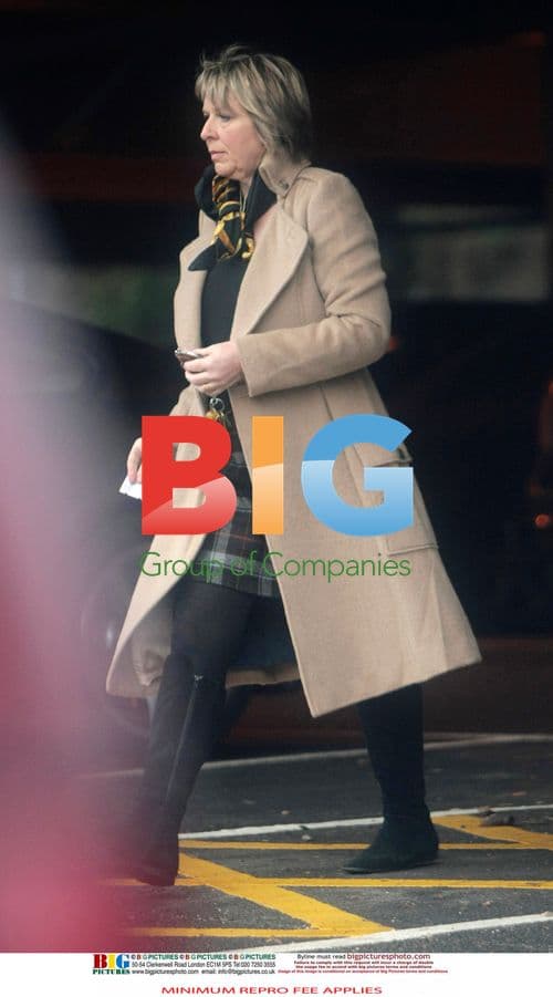 Fern Britton Catches Train