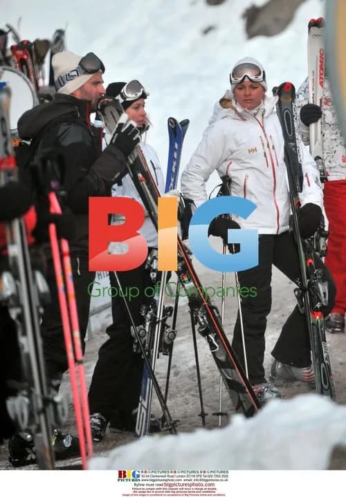 Princess Madeleine of Sweden skiing in Verbier