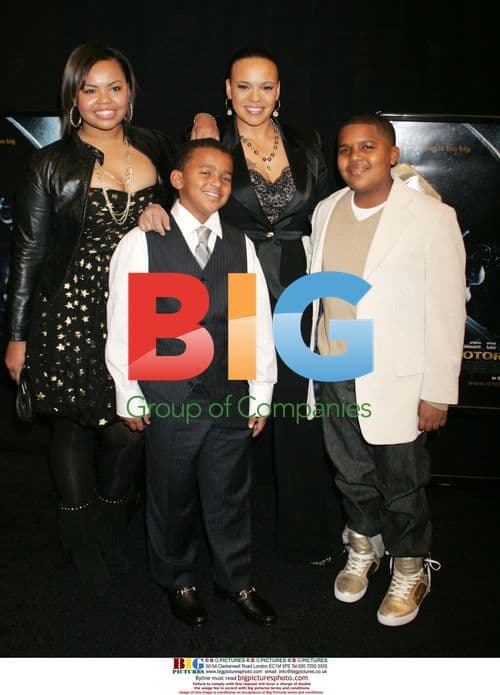 Faith Evans and KIDS at 'Notorious' premiere