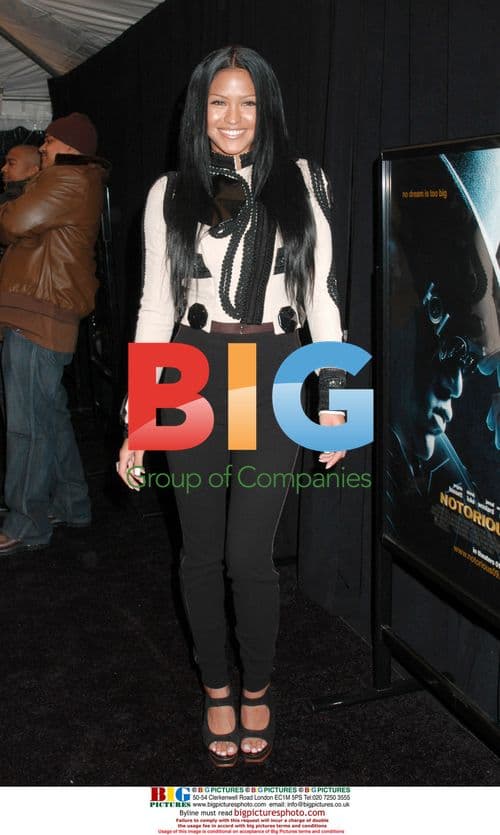 Singer Cassie attends "Notorious" premiere