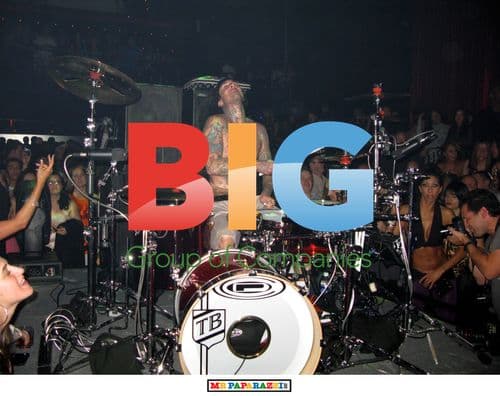 DJ AM and Travis Barker Perform at LAX Nightclub