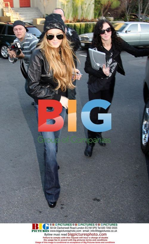 Lindsay Lohan Arrives Home with Alli Sims