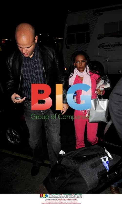 Melanie Brown and Stephen Belafonte at Mayfair Hotel