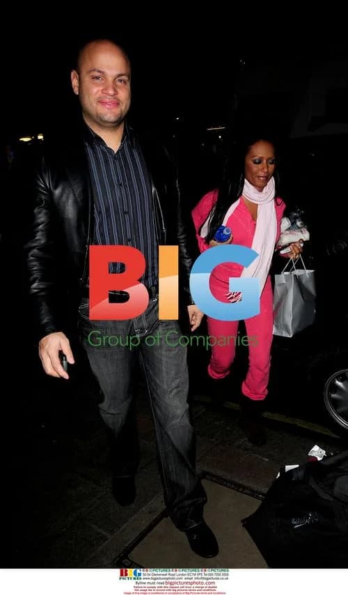 Melanie Brown and Stephen Belafonte at Mayfair Hotel