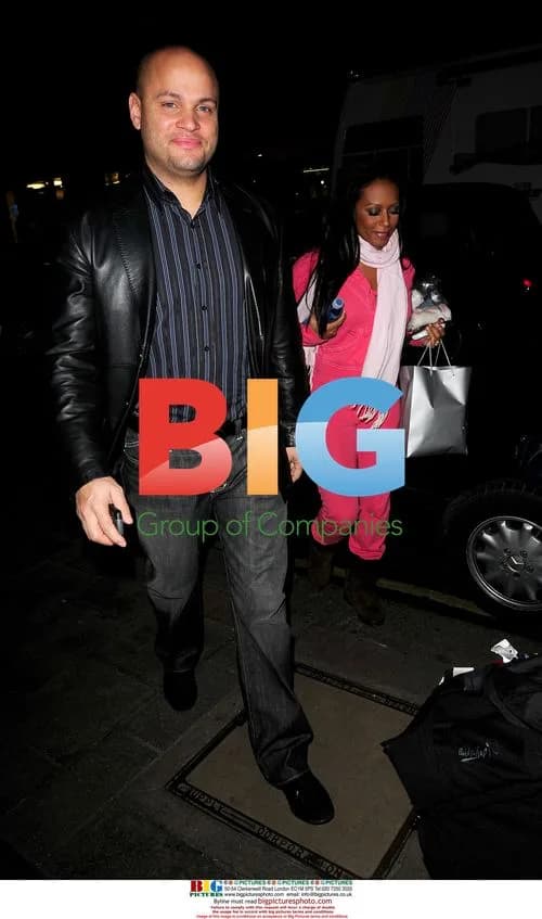 Melanie Brown and Stephen Belafonte at Mayfair Hotel