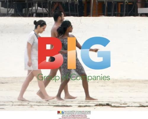Alexandra Burke and Ruth Lorenzo on Mauritius beach