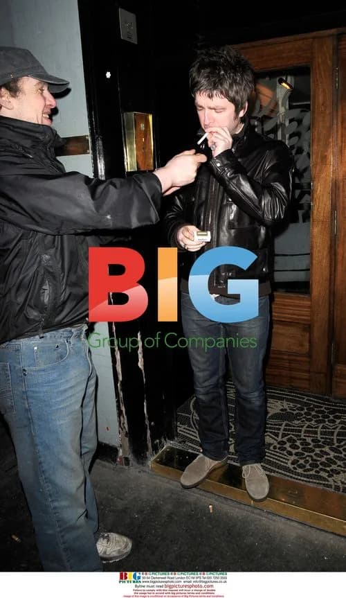 Noel Gallagher takes a smoke break with Sara Macdonald