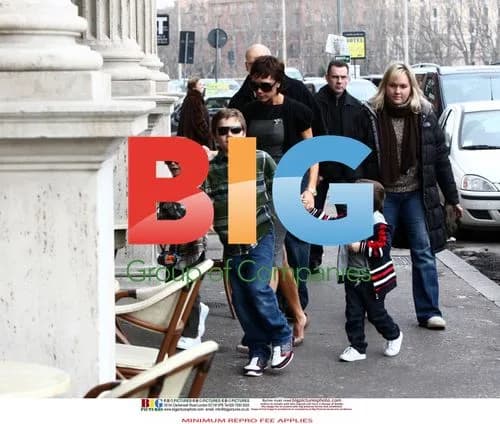 Victoria Beckham at Colosseum with Children