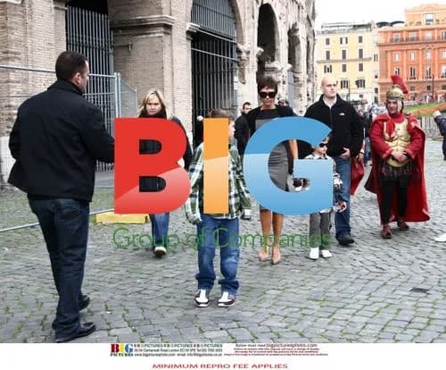 Victoria Beckham Visits Colosseum in Italy