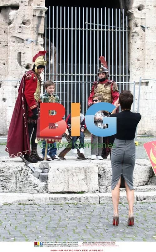 Victoria Beckham Visits Colosseum with Kids