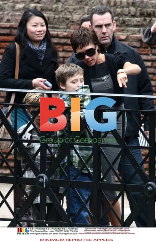 Victoria Beckham Visits Colosseum with Kids