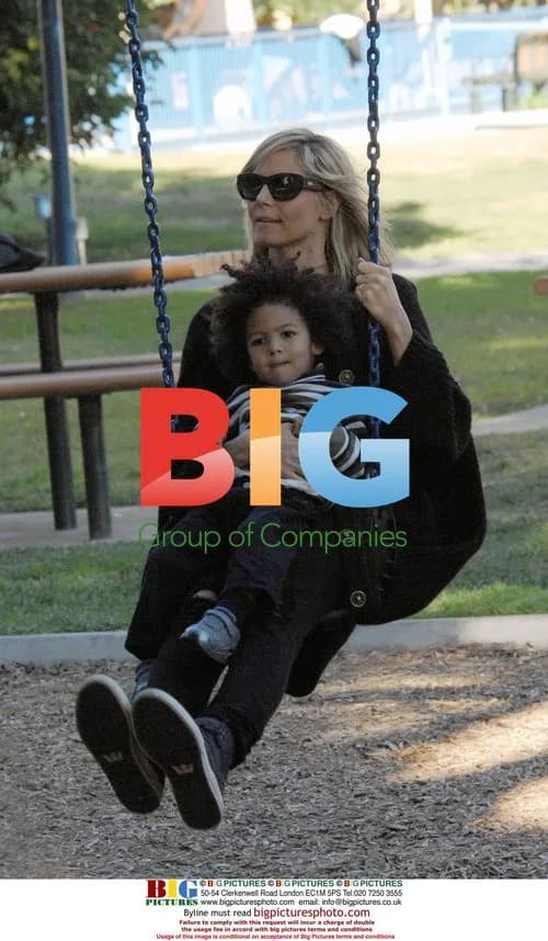 Heidi Klum and Seal with kids in West Hollywood