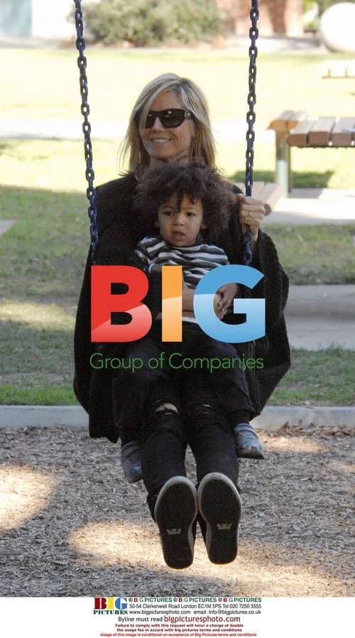 Heidi Klum and Seal with Kids