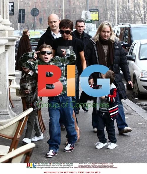 Victoria Beckham Visits Colosseum with Family