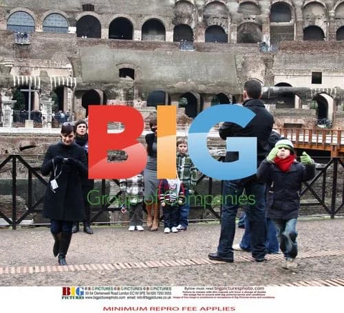 Victoria Beckham Visits Colosseum with Kids