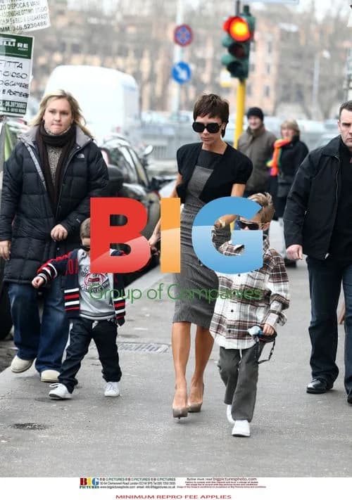 Victoria Beckham visits Colosseum with kids