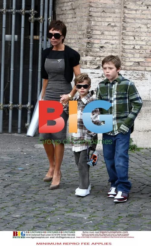 Victoria Beckham Visits Colosseum with Family