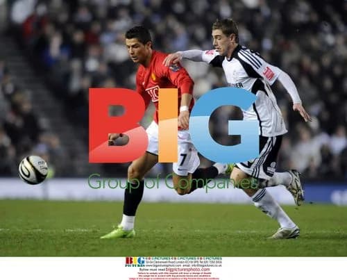 Cristiano Ronaldo in Derby vs Manchester United Cup Match