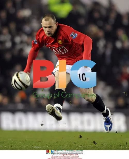 Wayne Rooney at Derby County vs Manchester United Match
