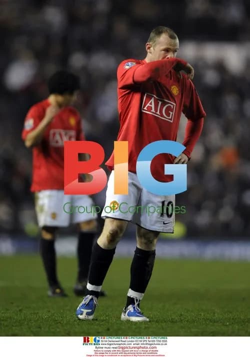 Wayne Rooney Frustrated During Derby-Man Utd Match