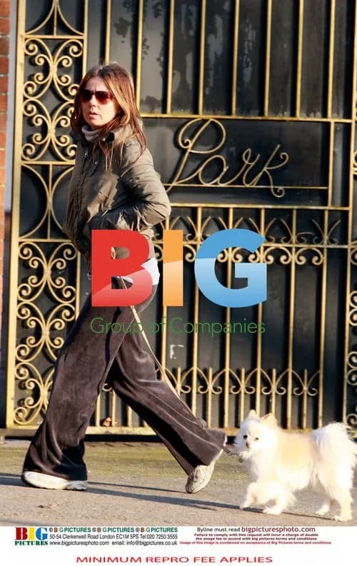 Geri Halliwell Walks Dog in London Park