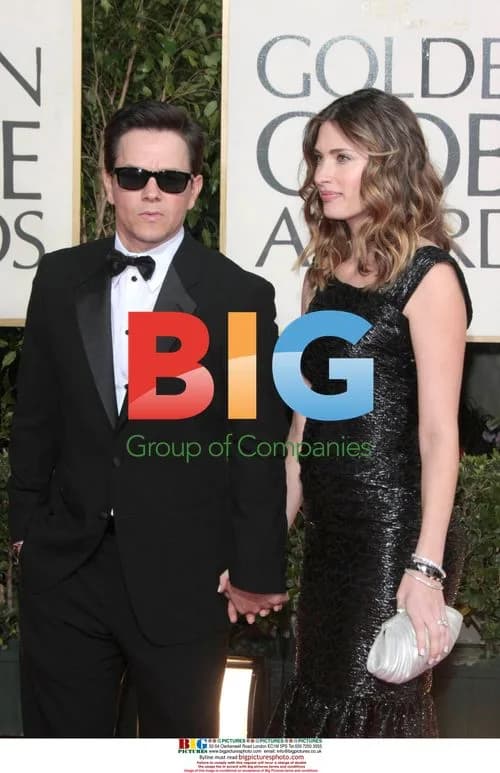 Mark Wahlberg and Helen Morris at Golden Globes