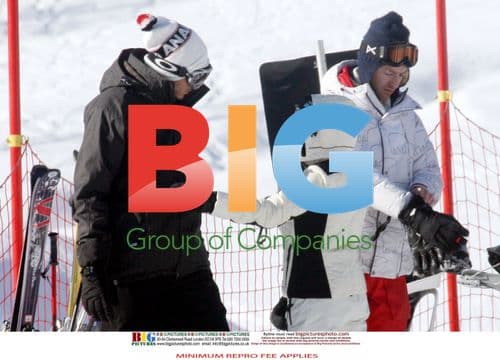 Kylie Minogue and Andres Velencoso in Alpes Ski Resort