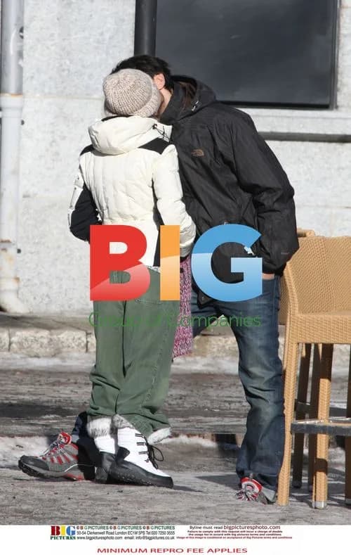 Kylie Minogue and Andres Velencoso in the Alps