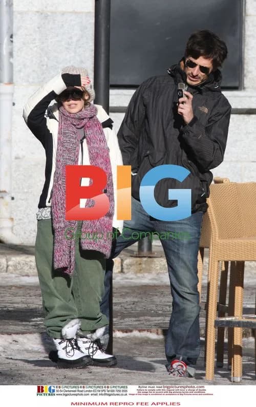 Kylie Minogue and Boyfriend Andres Velencoso in Alpes Ski Resort