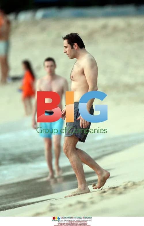 David Walliams at Sandy Lane Resort in Barbados