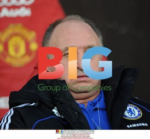 Luiz Felipe Scolari at Manchester United vs Chelsea match