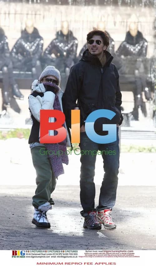 Kylie Minogue with new boyfriend in Alps