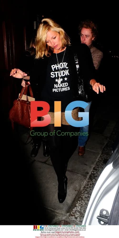 Kate Moss out in Westbourne Grove